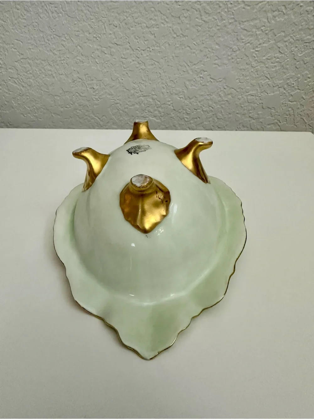 Vintage Wallendar Austria Serving Bowl w/ Cherry Tree Pattern/1884-1909